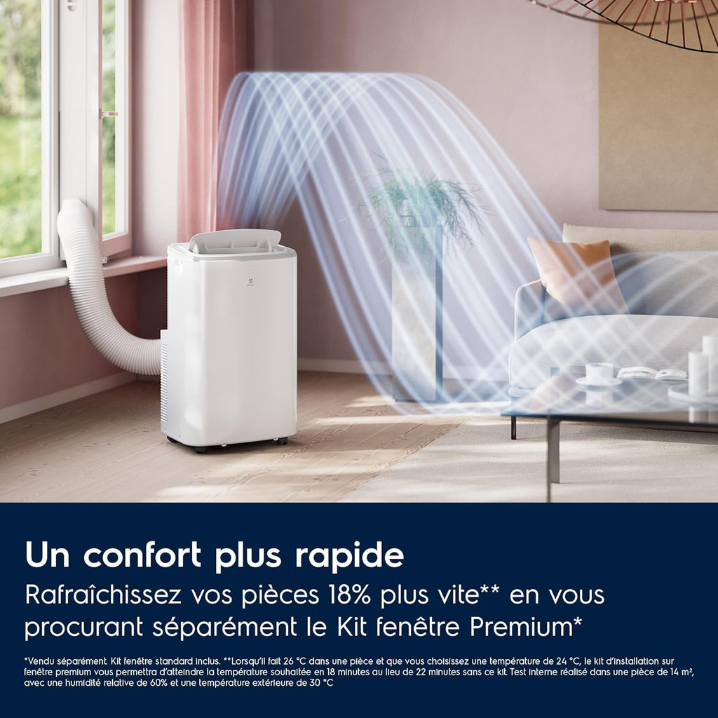 Electrolux EXP26U339AW Climatiseur Mobile WiFi (9000 BTU)