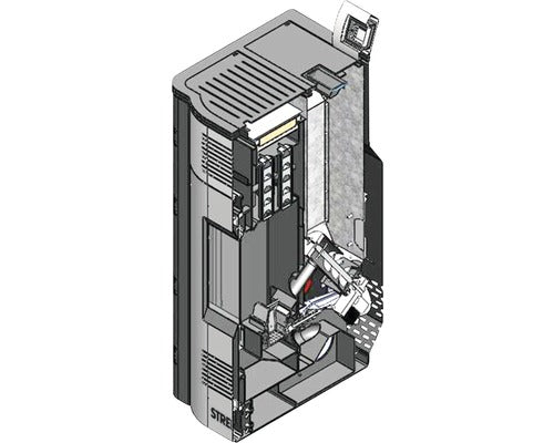 Poêle à pellets Strebel Varan 1.20 gris acier 20 kW